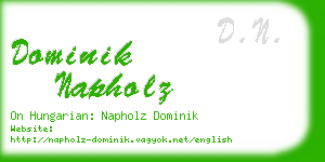 dominik napholz business card